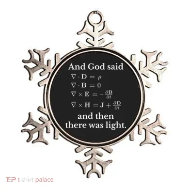 God Said MaxwellS Equations Integral Form Geeks Ornament
