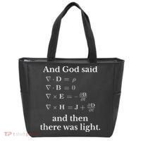 God Said MaxwellS Equations Integral Form Geeks Tote Bag thumb 0