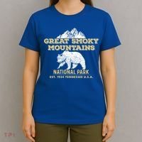 Great Smoky Mountains National Park Tennessee Bear Gift T-Shirt thumb 4