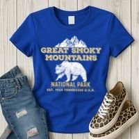 Great Smoky Mountains National Park Tennessee Bear Gift Women's T-Shirt thumb 3