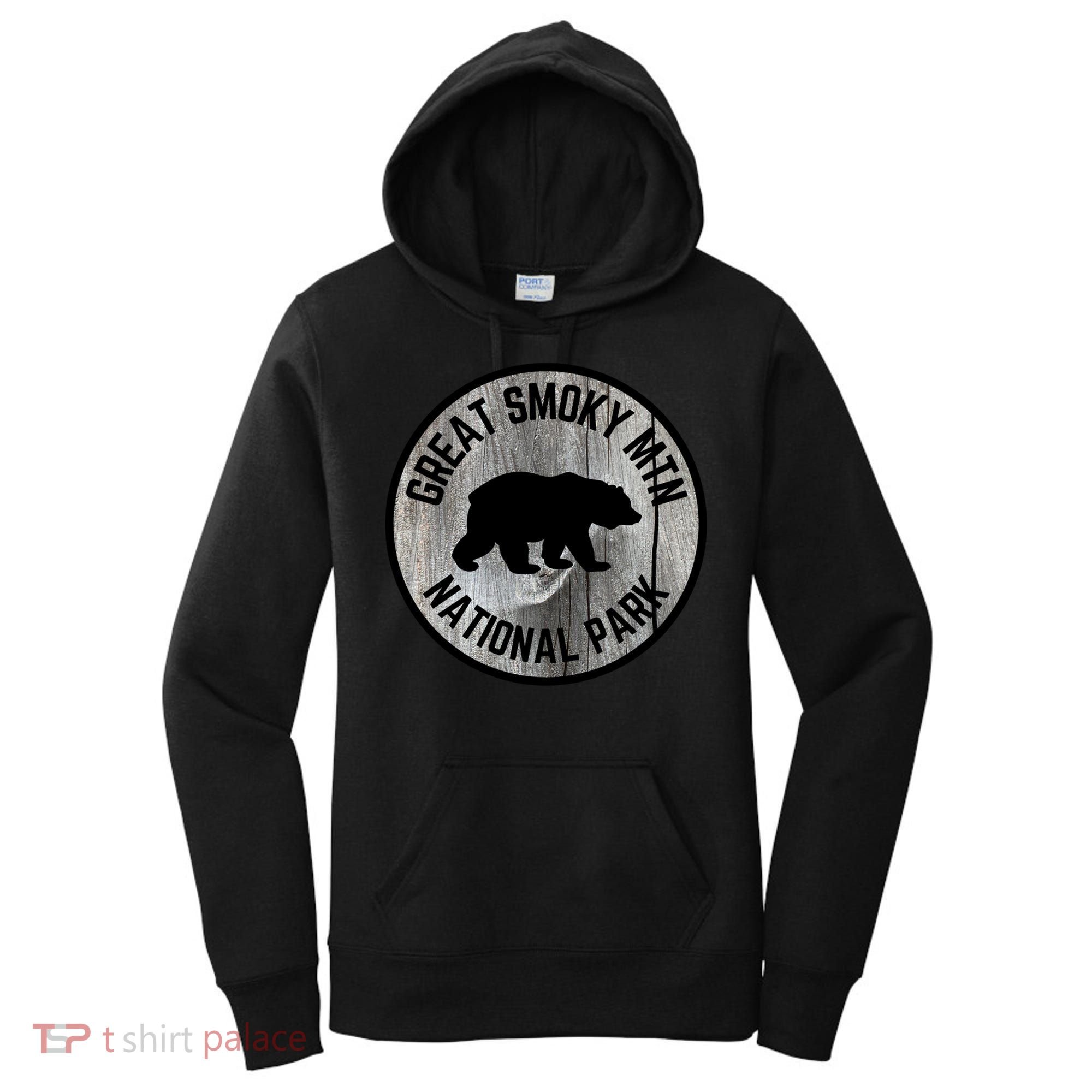 Great Smoky Mountains National Park Tennessee Bear Outdoors Gift Women's Hoodie