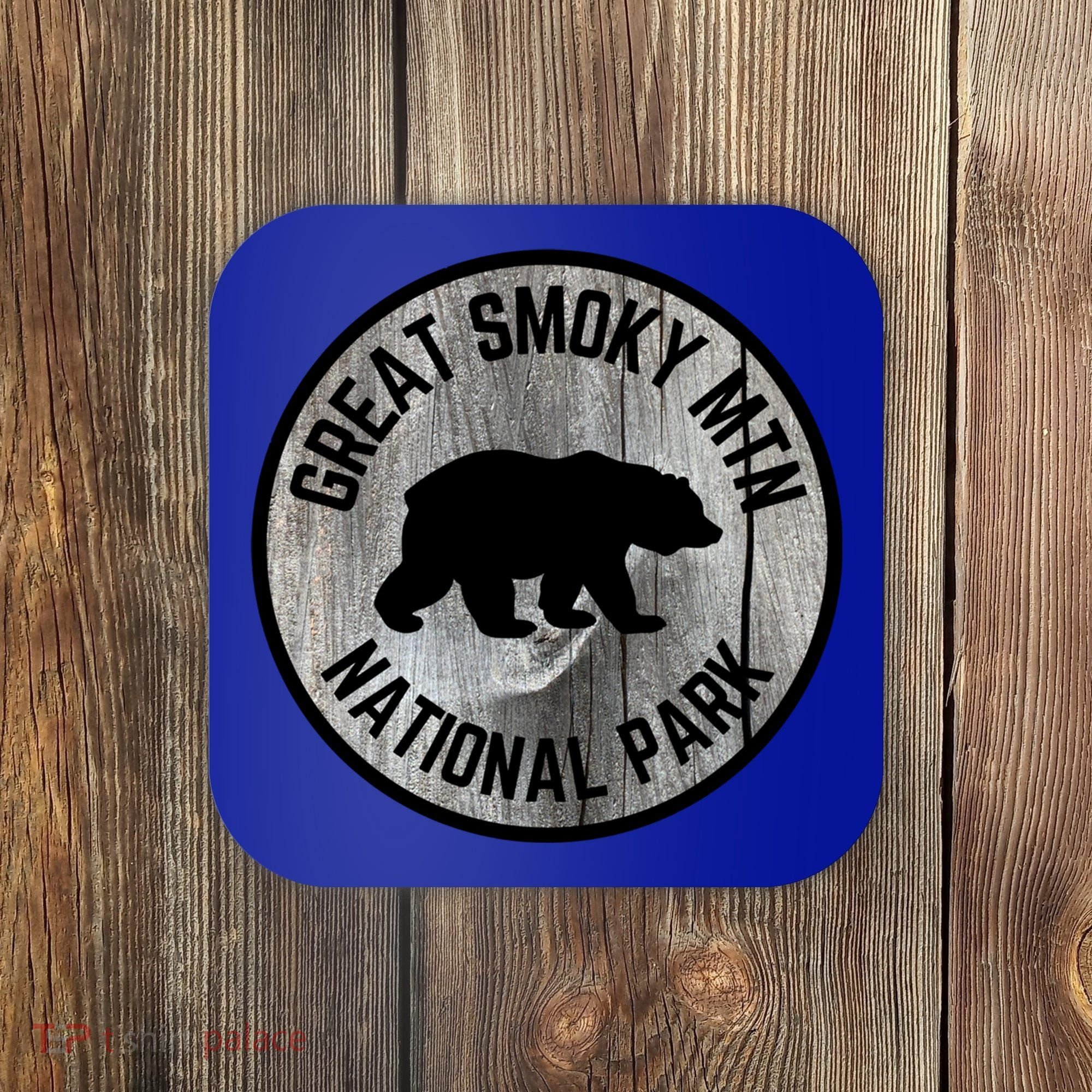 Great Smoky Mountains National Park Tennessee Bear Outdoors Gift Coaster