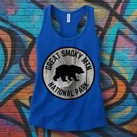 Great Smoky Mountains National Park Tennessee Bear Outdoors Gift Women's Tank Top thumb 3