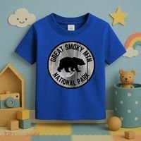 Great Smoky Mountains National Park Tennessee Bear Outdoors Gift Toddler T-Shirt thumb 3