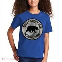 Great Smoky Mountains National Park Tennessee Bear Outdoors Gift Kids T-Shirt thumb 2