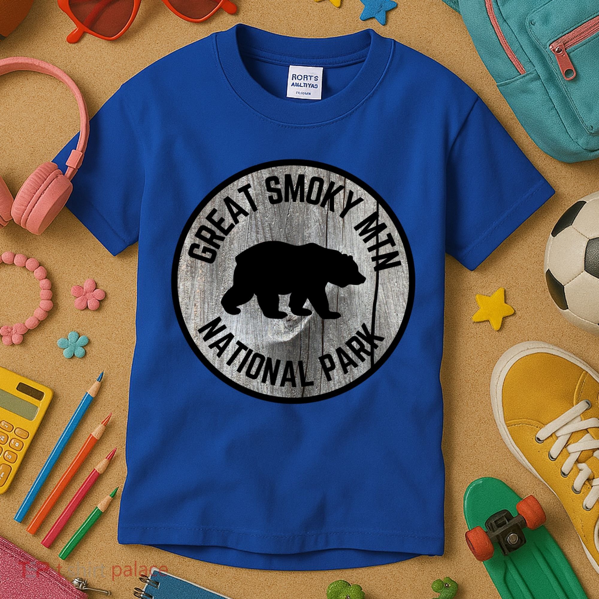 Great Smoky Mountains National Park Tennessee Bear Outdoors Gift Kids T-Shirt