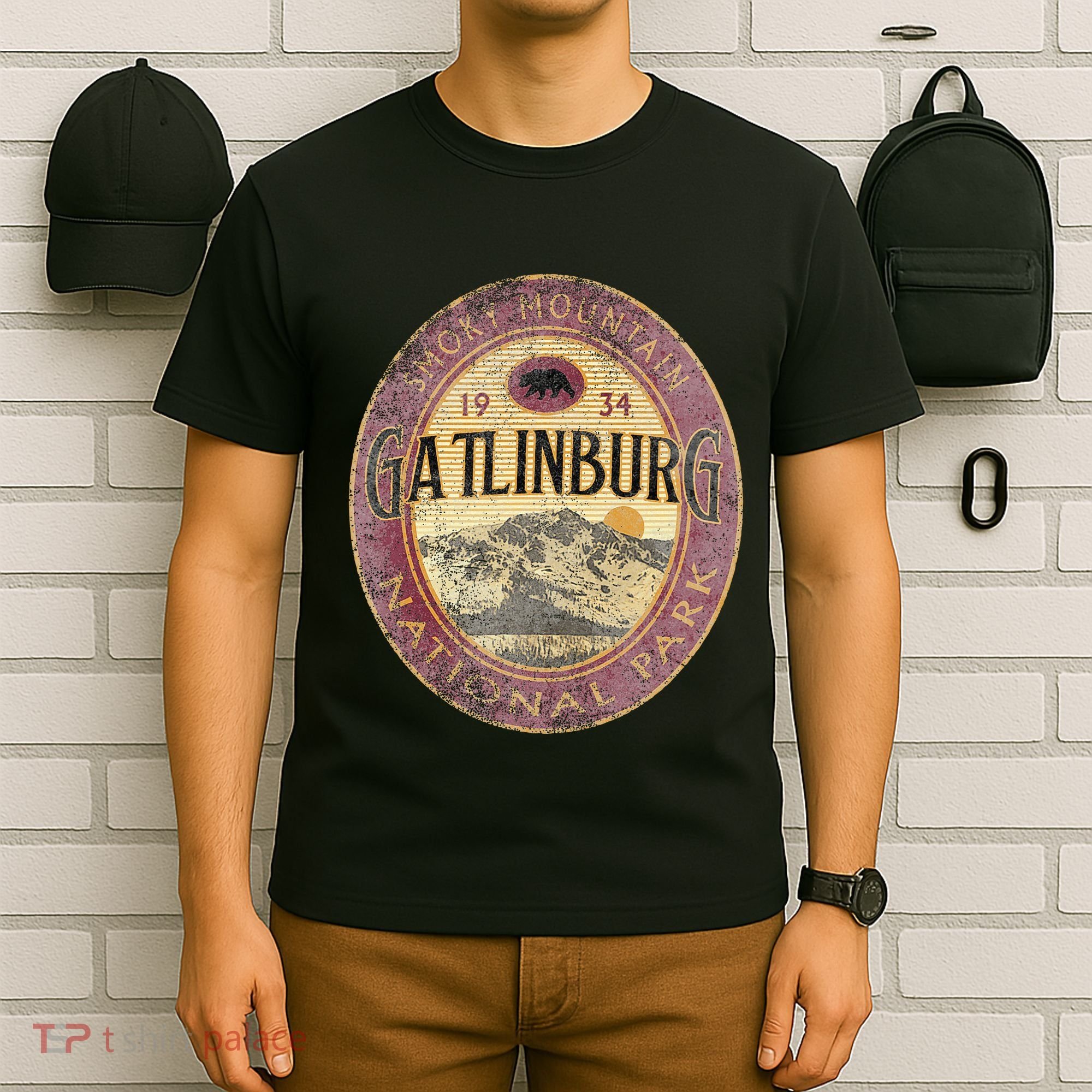 Great Smoky Mountains National Park Gatlinburg Vintage T-Shirt
