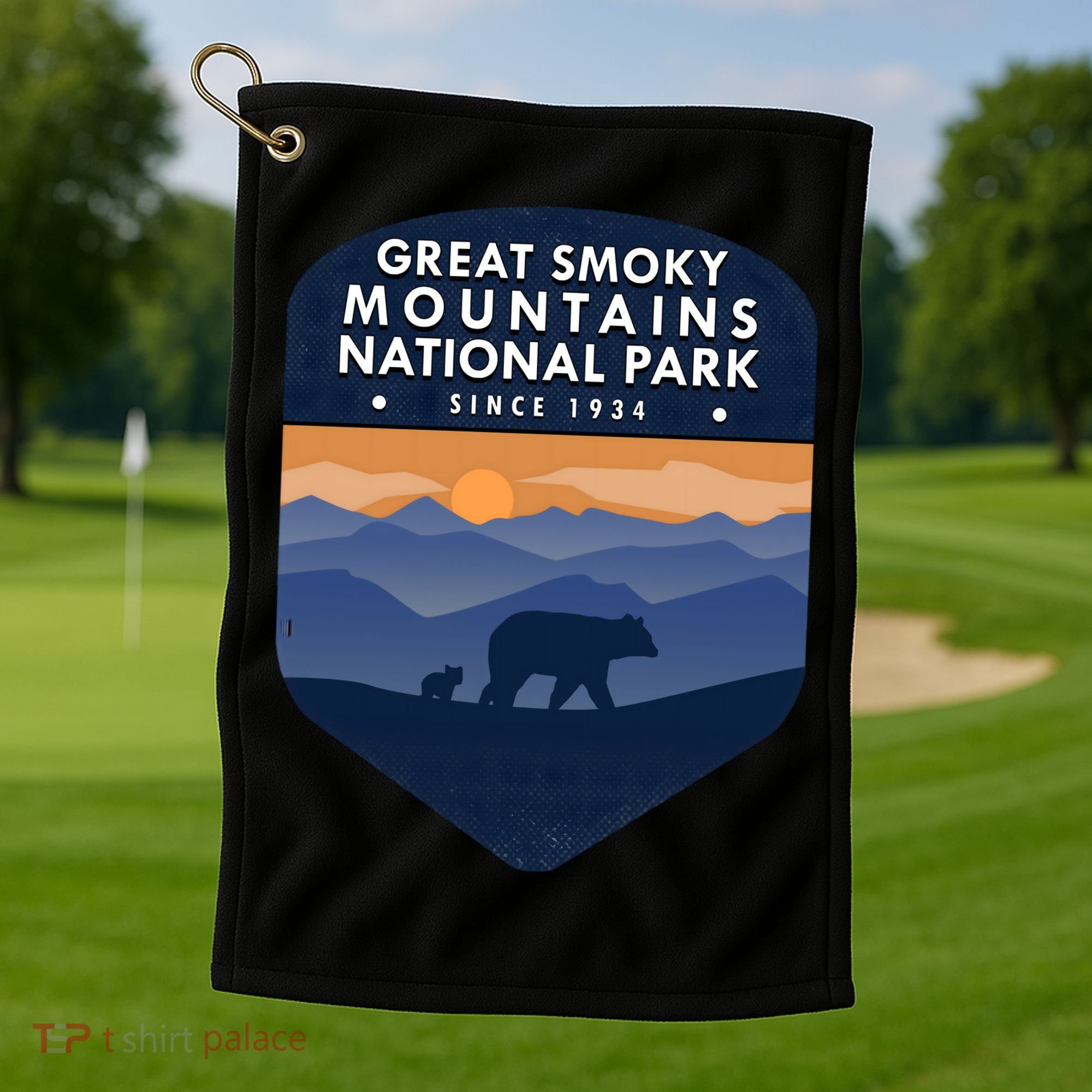 Great Smoky Mountains National Park TN Bear Golf Towel