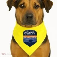 Great Smoky Mountains National Park TN Bear USA-Made Doggie Bandana thumb 1