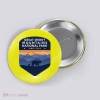 Great Smoky Mountains National Park TN Bear Button thumb 0