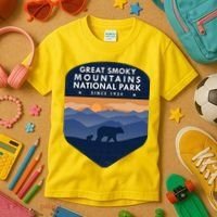 Great Smoky Mountains National Park TN Bear Kids T-Shirt thumb 3