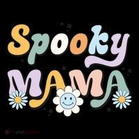 Groovy Spooky Mama Retro Halloween Ghost Witchy Spooky Mom Coffee Mug thumb 5
