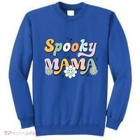 Groovy Spooky Mama Retro Halloween Ghost Witchy Spooky Mom Sweatshirt thumb 0