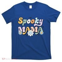 Groovy Spooky Mama Retro Halloween Ghost Witchy Spooky Mom T-Shirt thumb 0