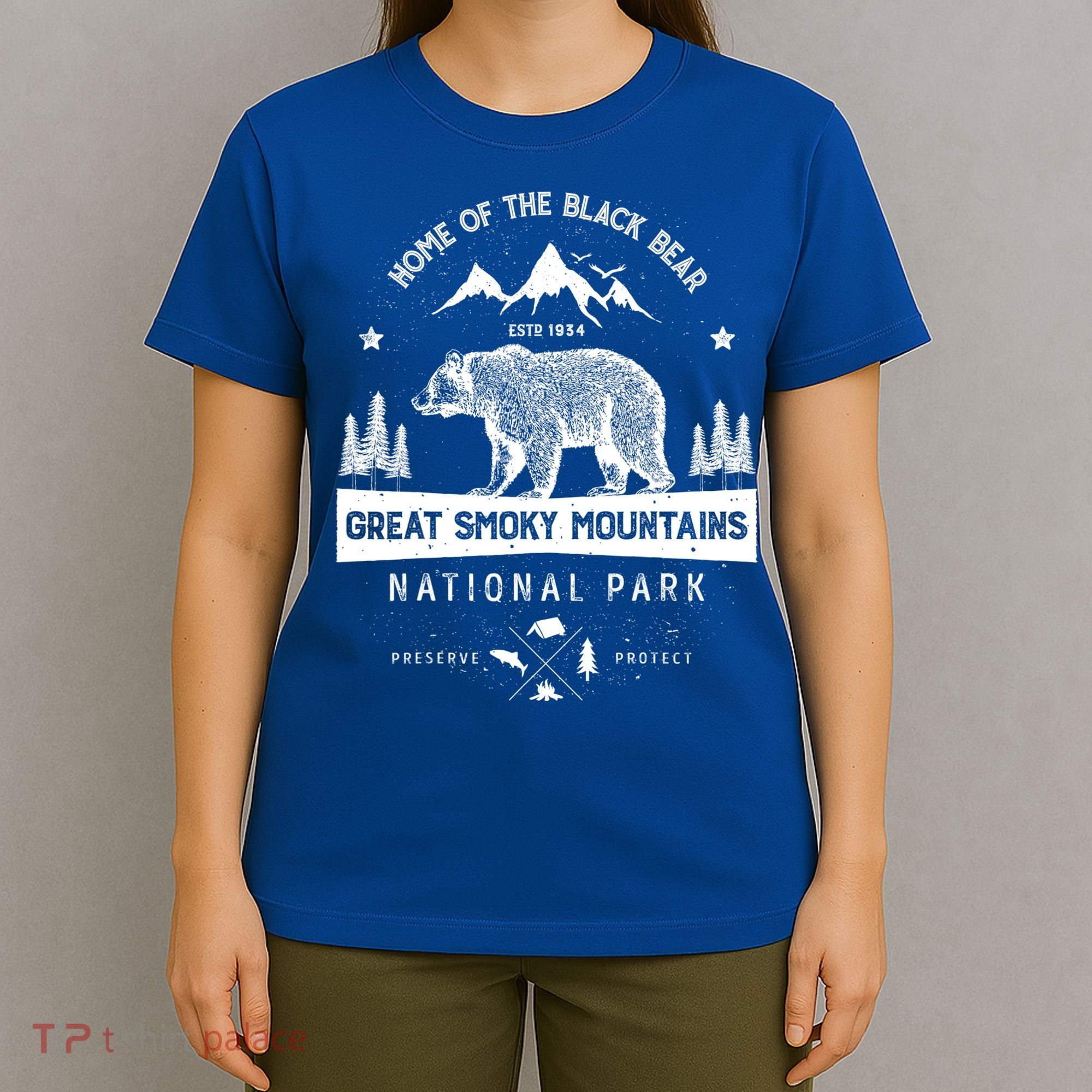 Great Smoky Mountains National Park Gift Bear Vintage Gift T-Shirt