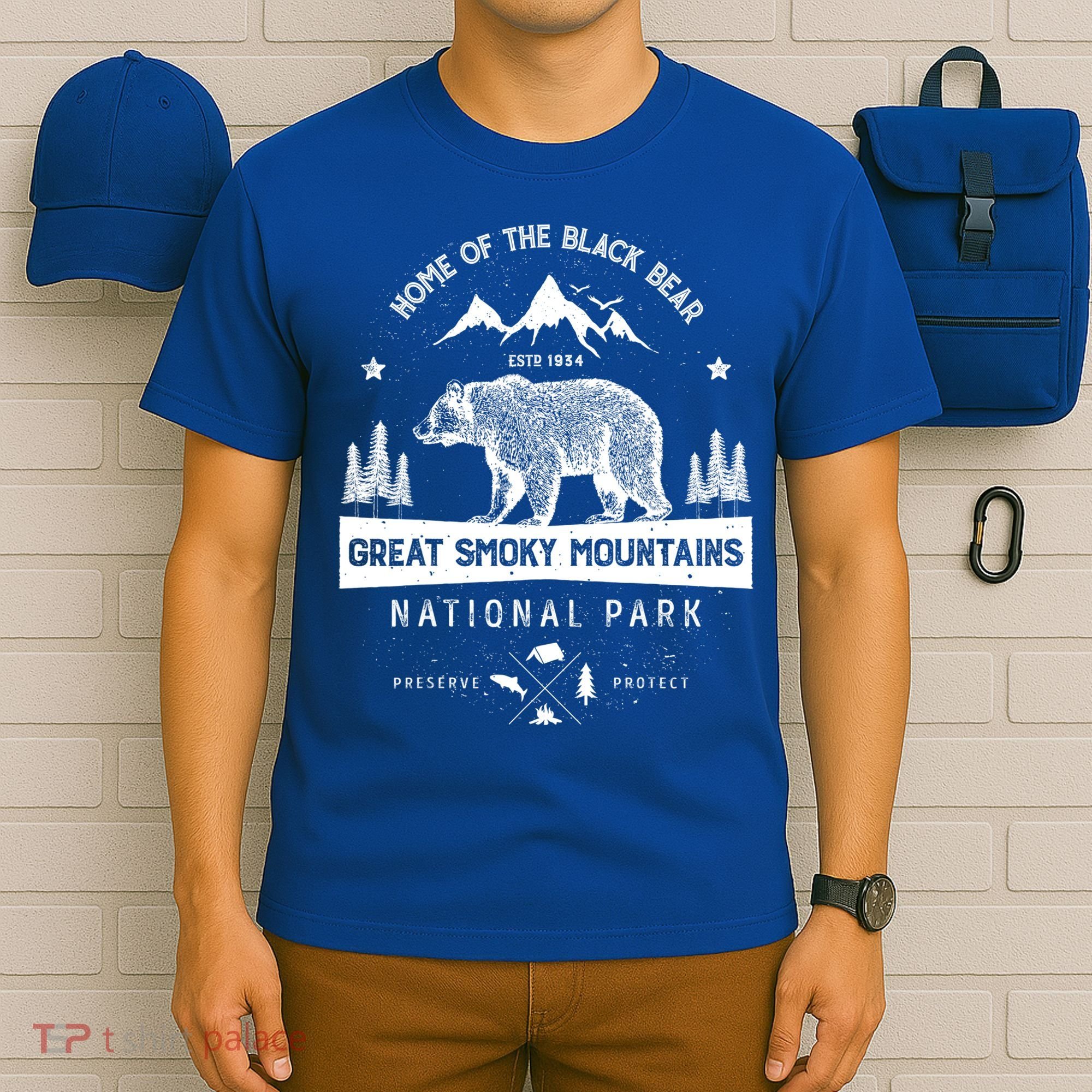 Great Smoky Mountains National Park Gift Bear Vintage Gift T-Shirt