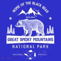 Great Smoky Mountains National Park Gift Bear Vintage Gift T-Shirt thumb 7