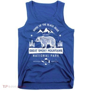 Great Smoky Mountains National Park Gift Bear Vintage Gift Tank Top