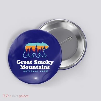 Great Smoky Mountains Great Gift Bear Great Smoky Mountains Gift Button