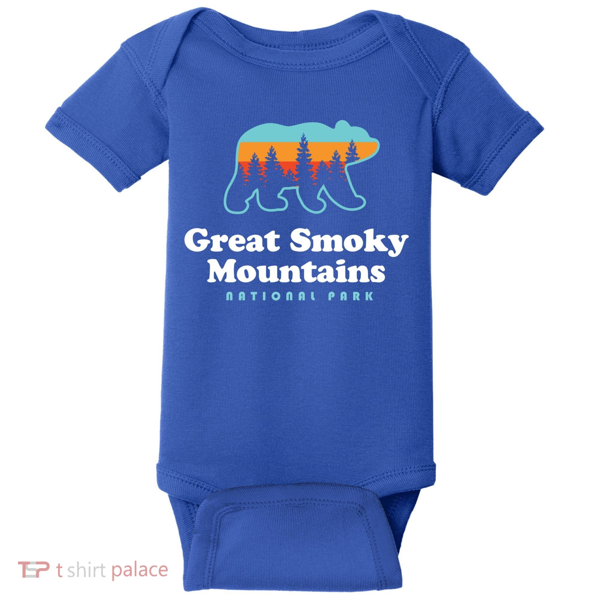 Great Smoky Mountains Great Gift Bear Great Smoky Mountains Gift Baby Bodysuit