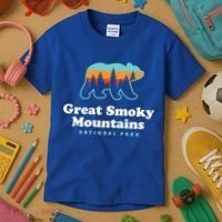 Great Smoky Mountains Great Gift Bear Great Smoky Mountains Gift Kids T-Shirt thumb 3