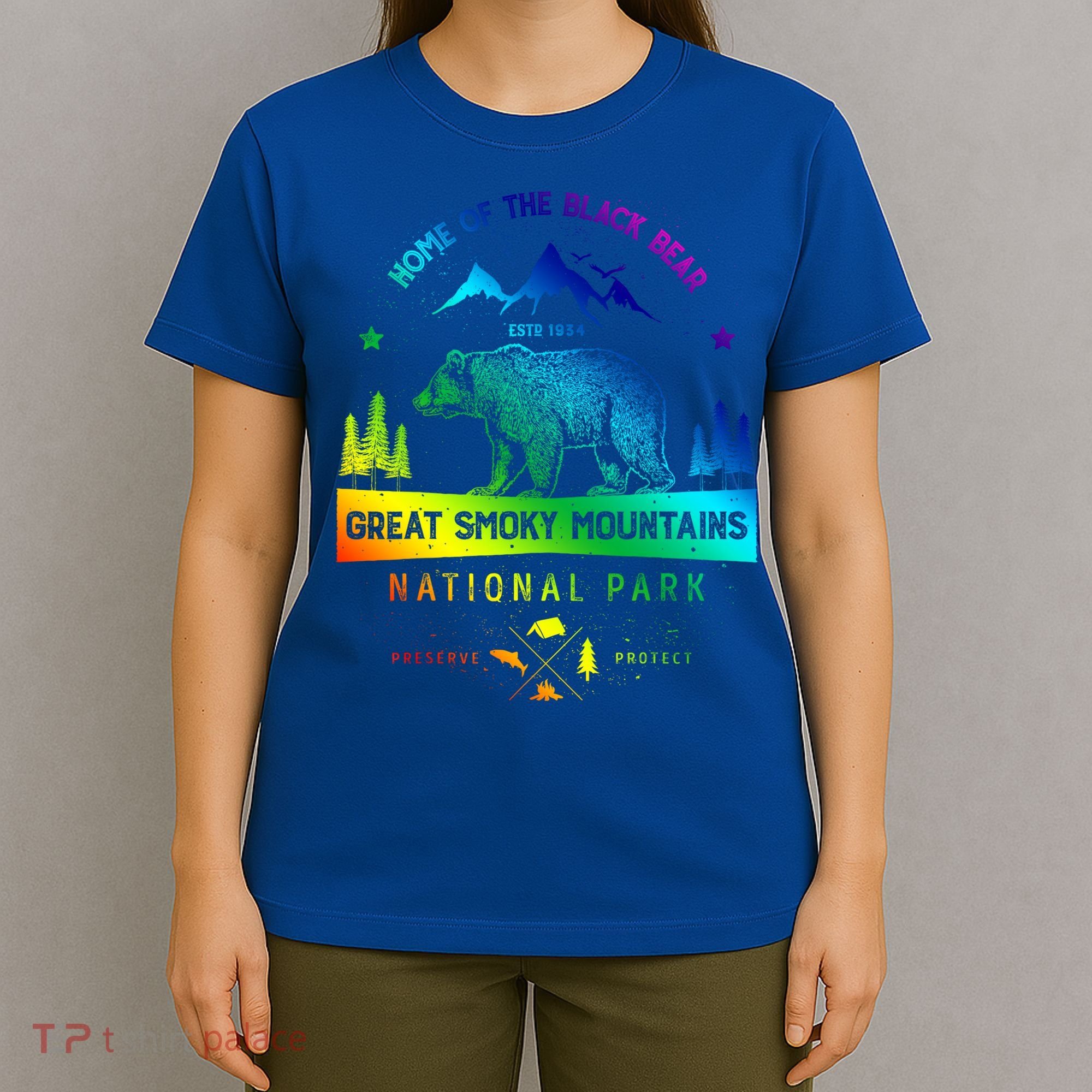 Great Smoky Mountains National Park Gift Bear Vintage Gift T-Shirt