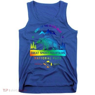 Great Smoky Mountains National Park Gift Bear Vintage Gift Tank Top