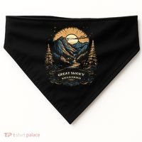 Great Smoky Mountains Retro Usa National Park USA-Made Doggie Bandana thumb 0
