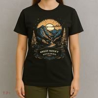 Great Smoky Mountains Retro Usa National Park T-Shirt thumb 4
