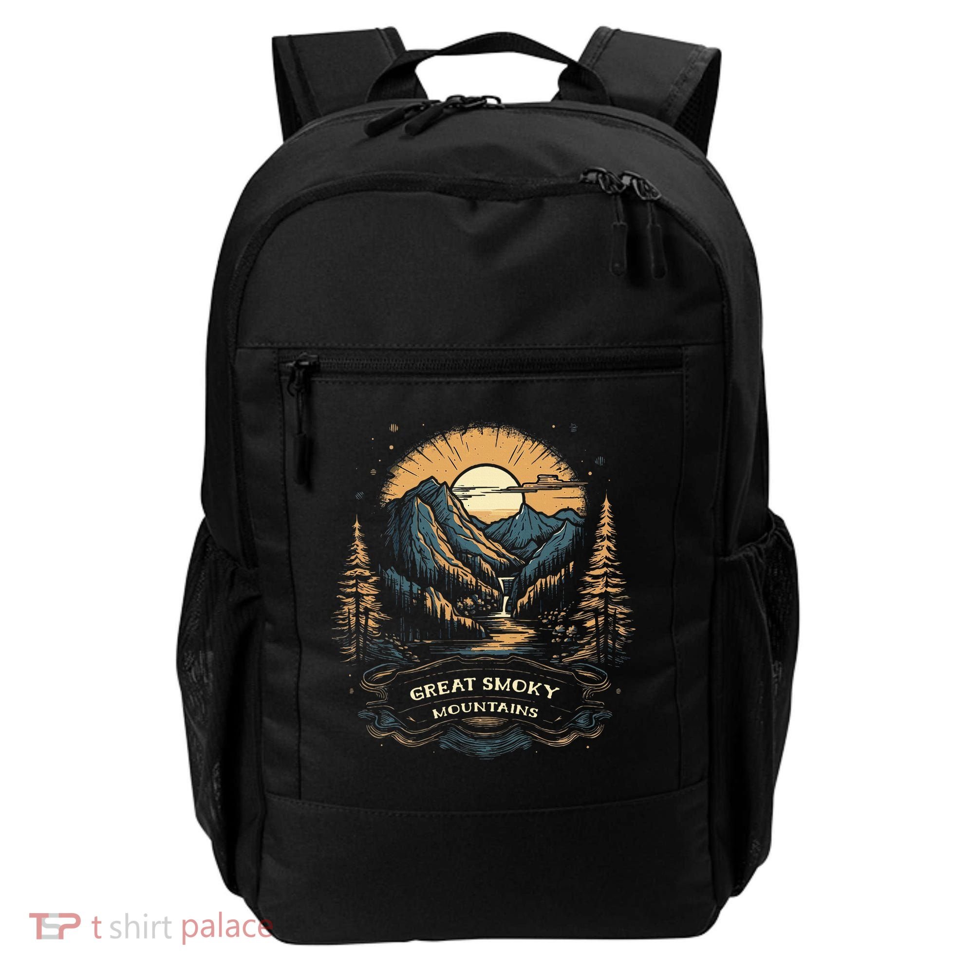 Great Smoky Mountains Retro Usa National Park Backpack