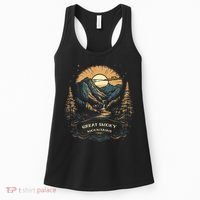 Great Smoky Mountains Retro Usa National Park Women's Tank Top thumb 0