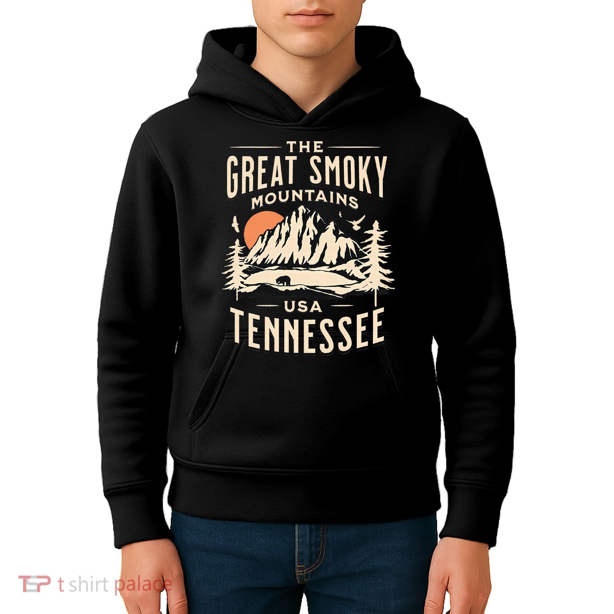 Great Smoky Mountains National Park Tennessee Outdoors Kids Hoodie