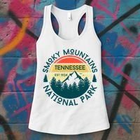 Great Smoky Mountains National Park Tennessee Nature Hiking Women's Tank Top thumb 3