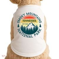 Great Smoky Mountains National Park Tennessee Outdoors Doggie Tank thumb 0