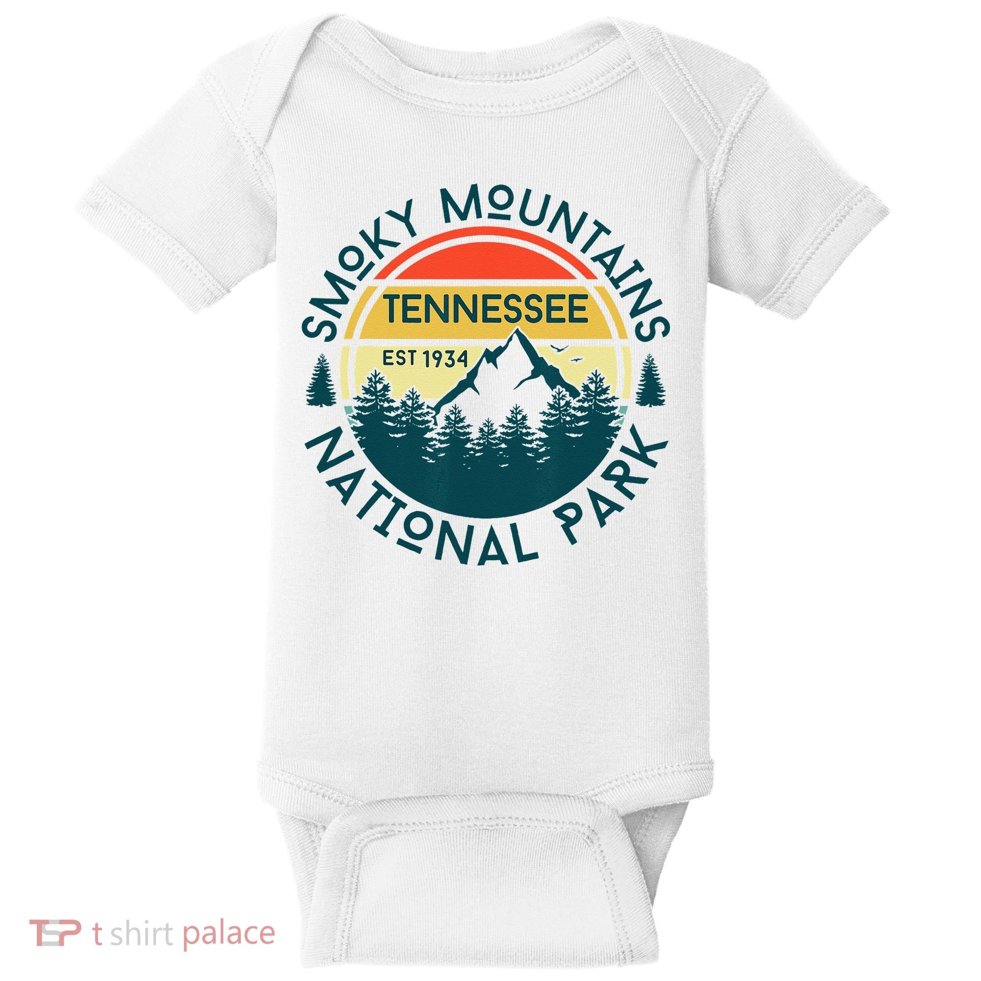 Great Smoky Mountains National Park Tennessee Outdoors Baby Bodysuit