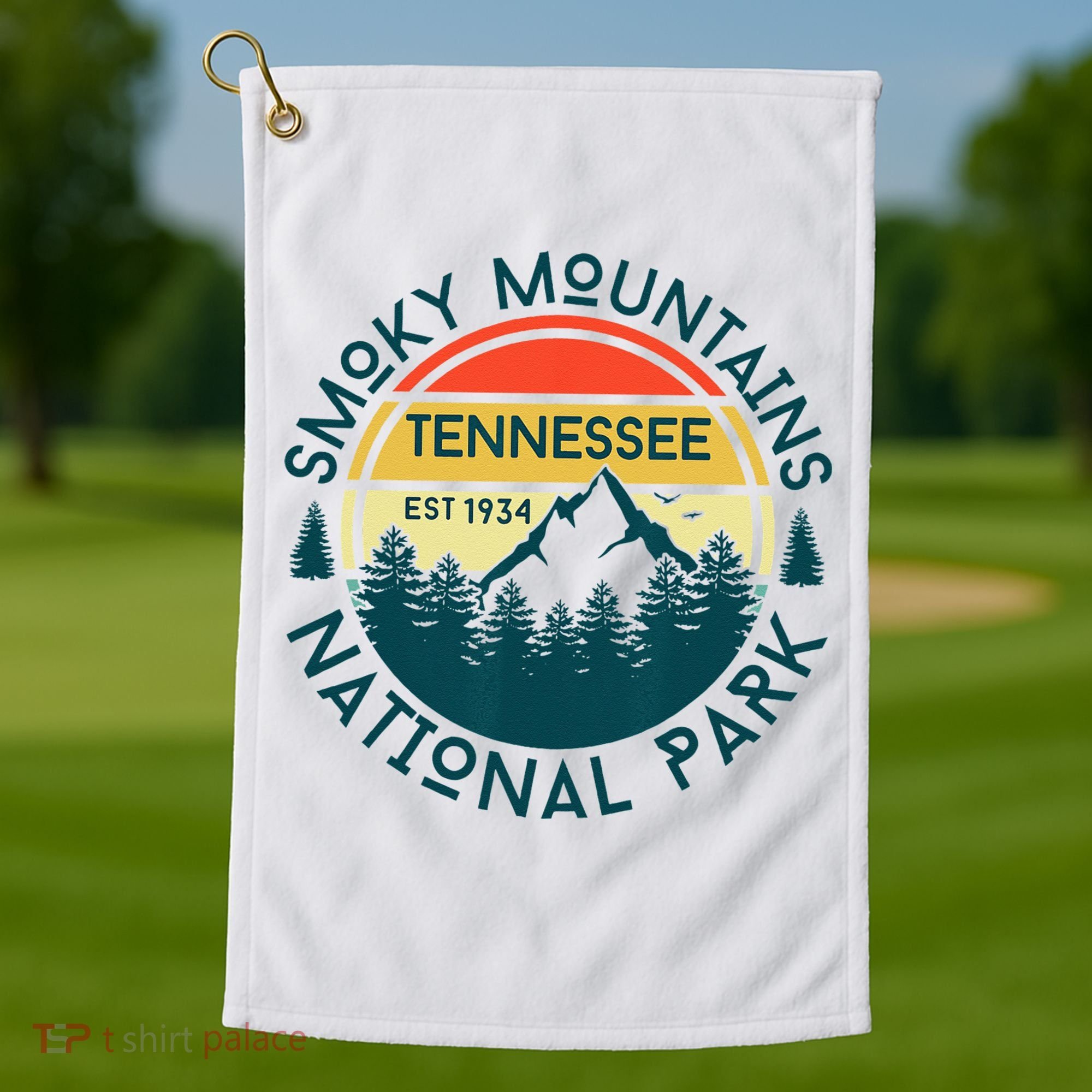 Great Smoky Mountains National Park Tennessee Outdoors Golf Towel