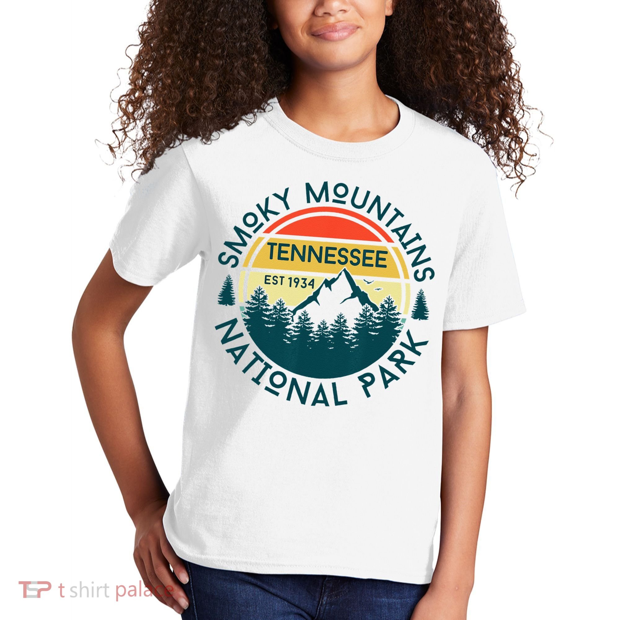 Great Smoky Mountains National Park Tennessee Outdoors Kids T-Shirt