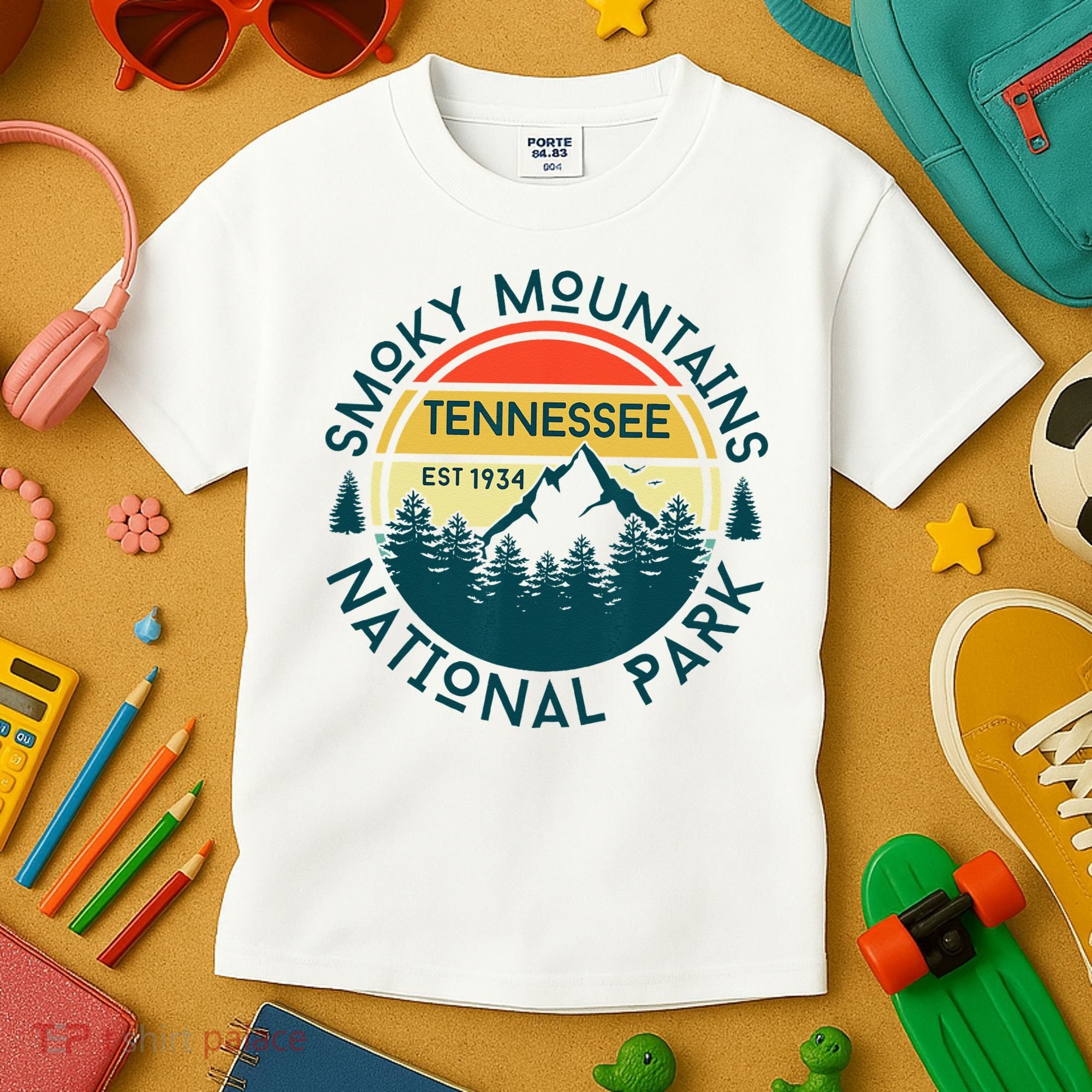 Great Smoky Mountains National Park Tennessee Outdoors Kids T-Shirt