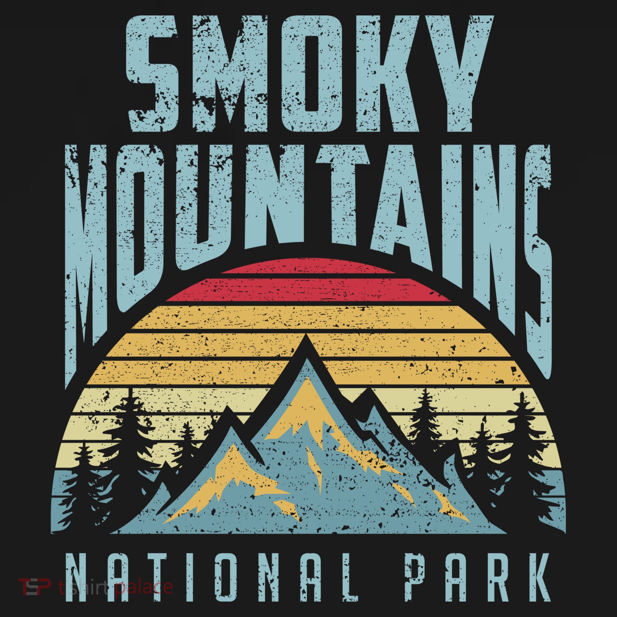Great Smoky Mountains National Park Tennessee Retro Gift Women's Hoodie