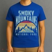 Great Smoky Mountains National Park Tennessee Retro Gift T-Shirt thumb 3