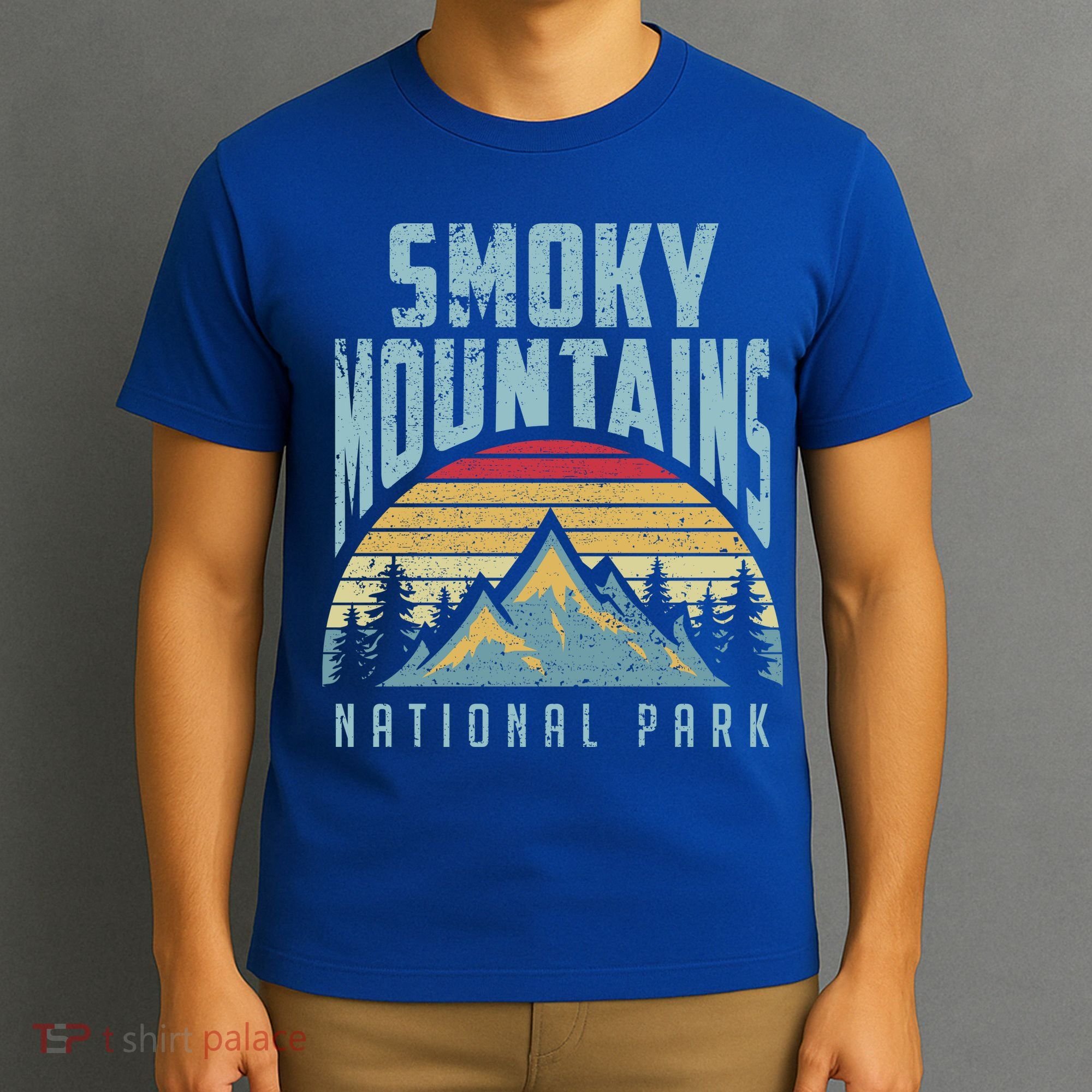 Great Smoky Mountains National Park Tennessee Retro Gift T-Shirt