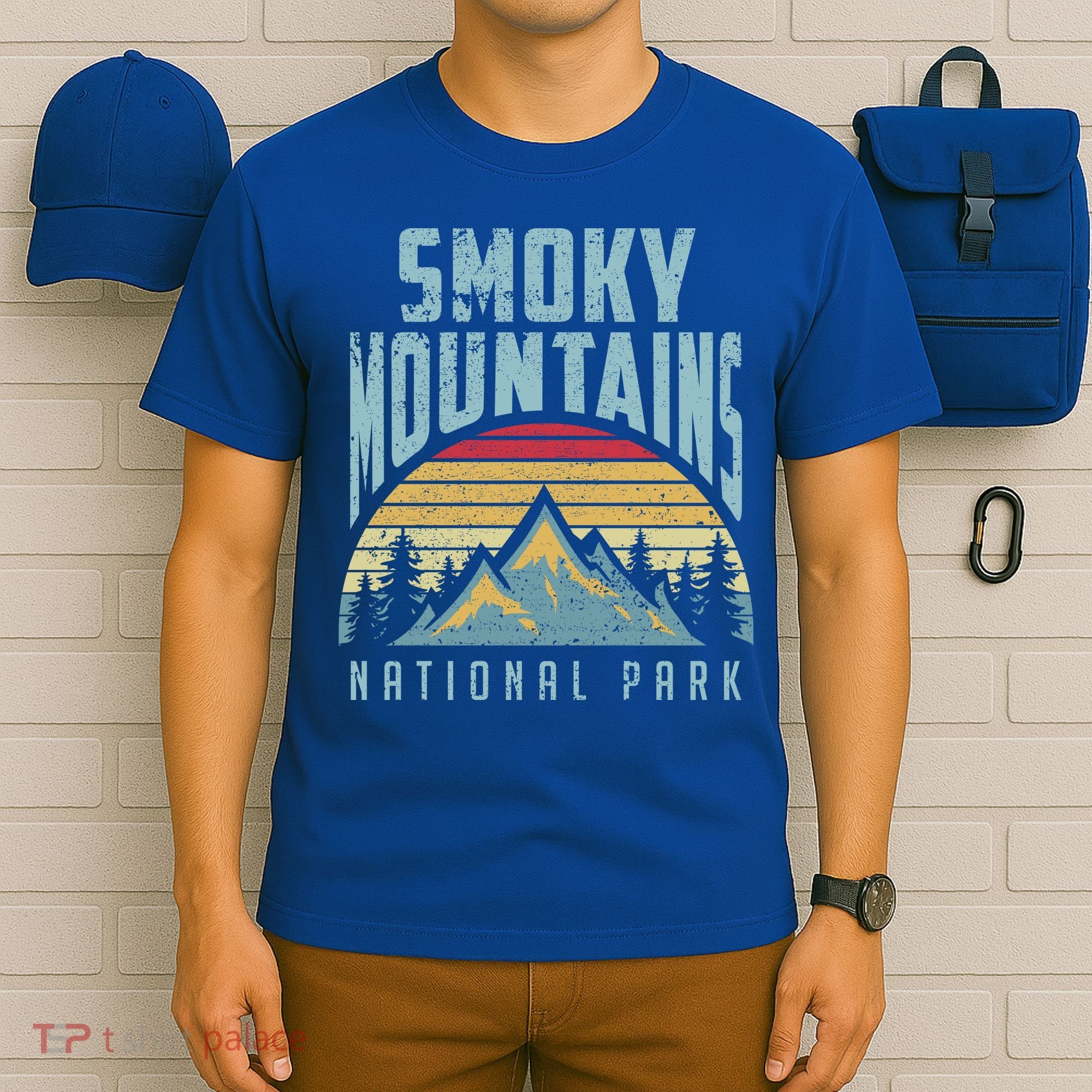 Great Smoky Mountains National Park Tennessee Retro Gift T-Shirt