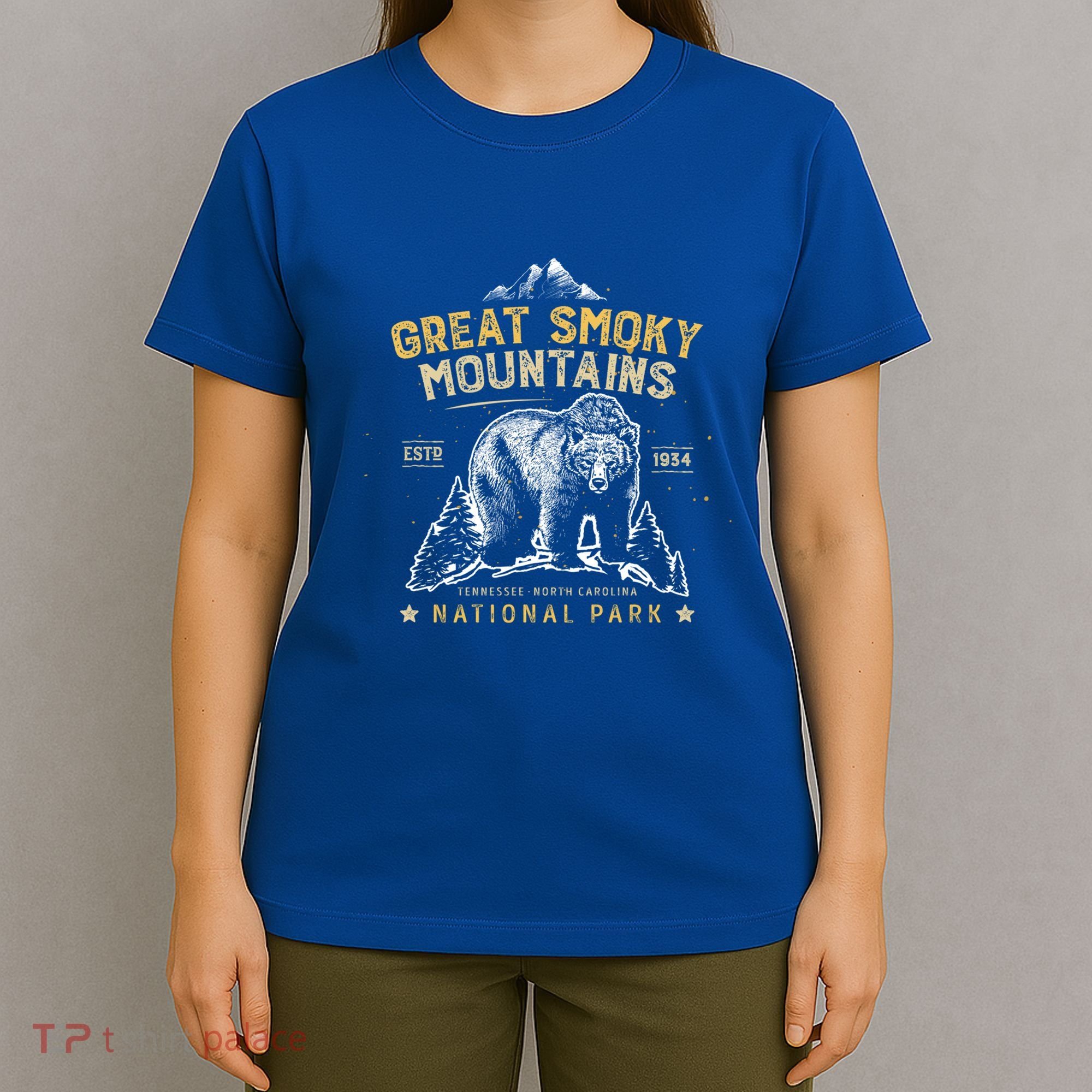 Great Smoky Mountains National Park Bear Vintage Gift T-Shirt