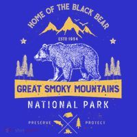 Great Smoky Mountains Cool Gift National Park Bear Vintage T-Shirt thumb 7