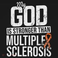 God Stronger Multiple Sclerosis Ms Awareness Orange Ribbon Toddler Hoodie thumb 2