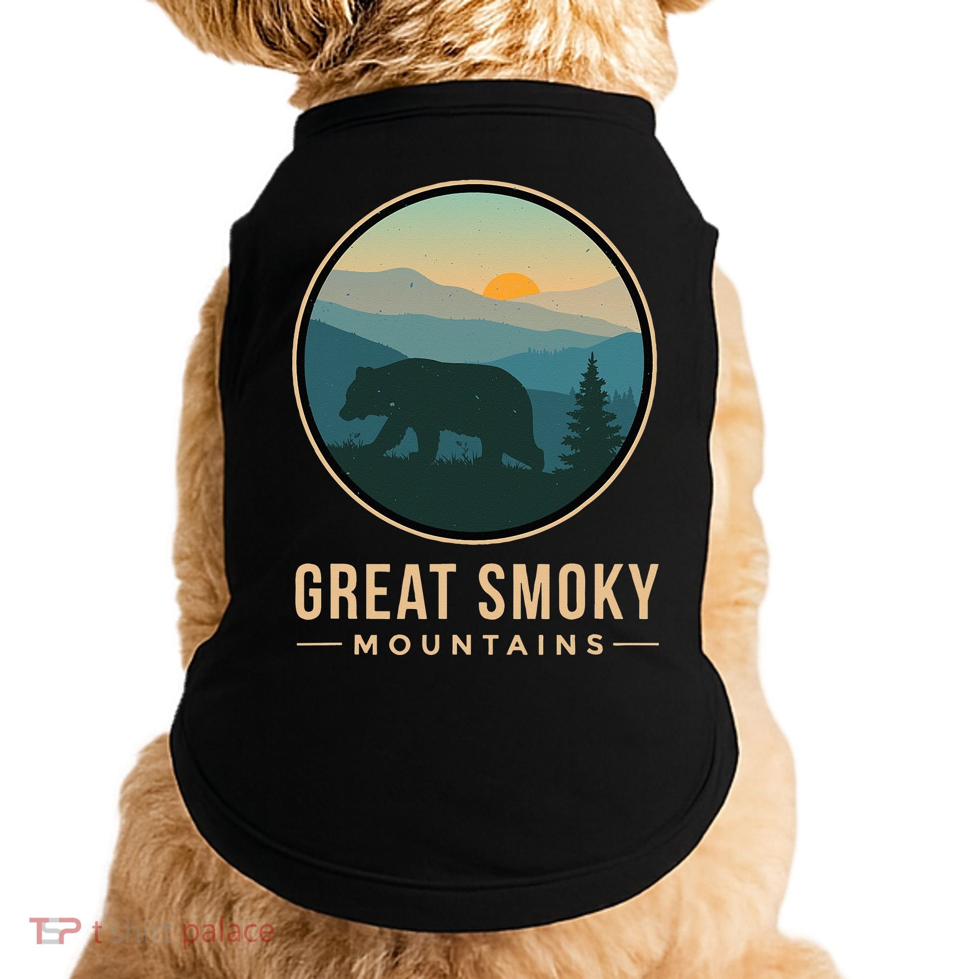 Great Smoky Mountains National Park Retro Bear Doggie Tank
