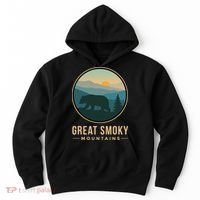 Great Smoky Mountains National Park Retro Bear Hoodie thumb 0
