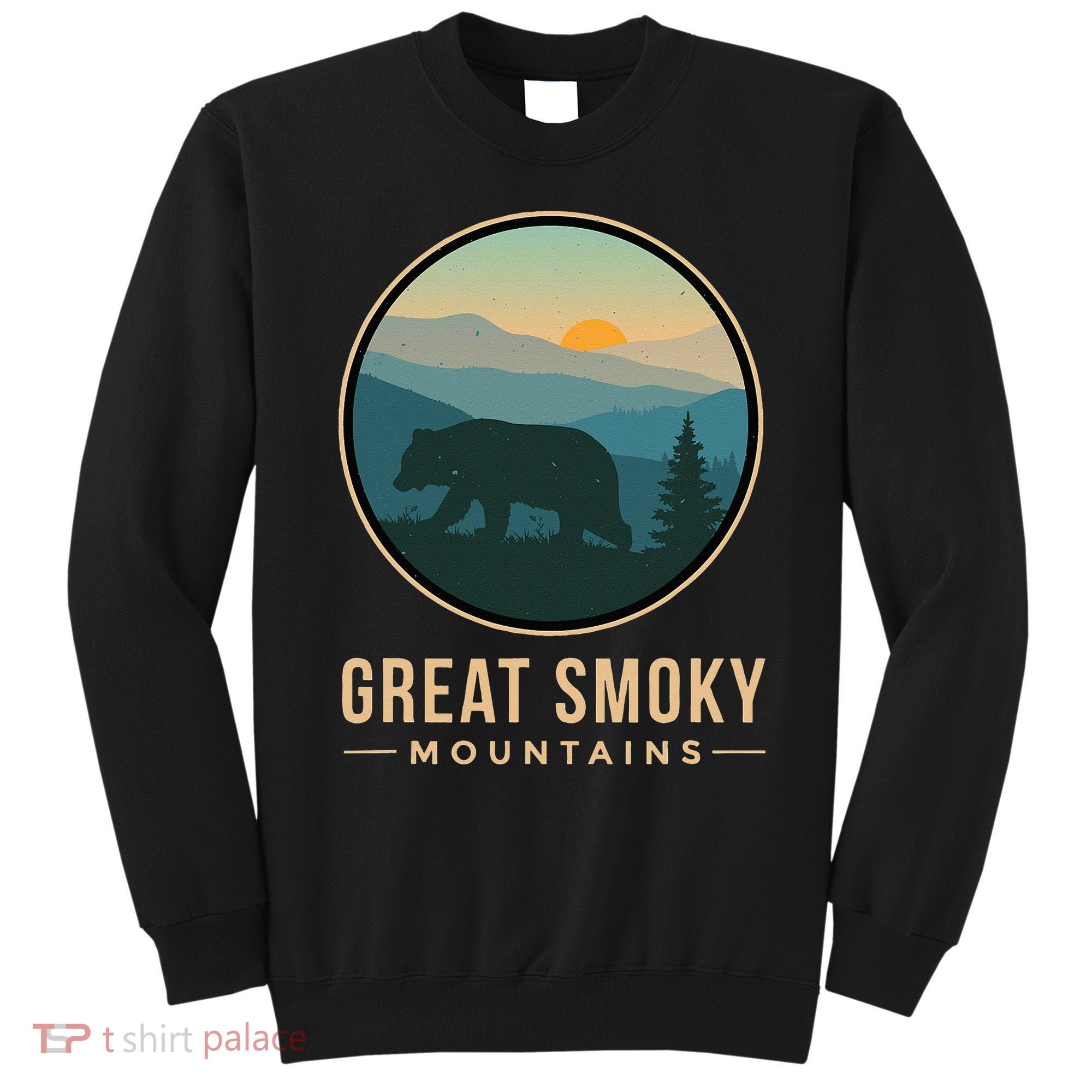 Great Smoky Mountains National Park Retro Bear Sweatshirt