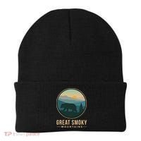 Great Smoky Mountains National Park Retro Bear Beanie thumb 0