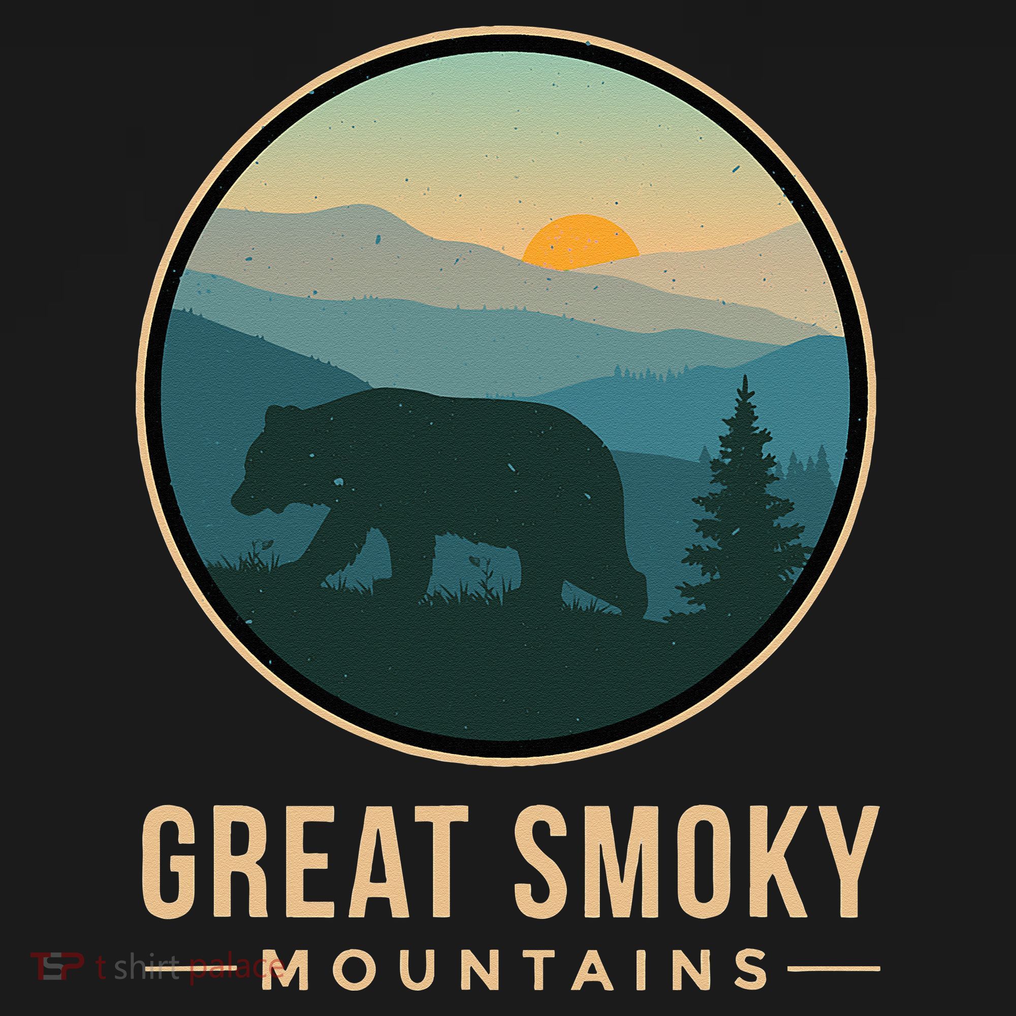 Great Smoky Mountains National Park Retro Bear Women's Hoodie